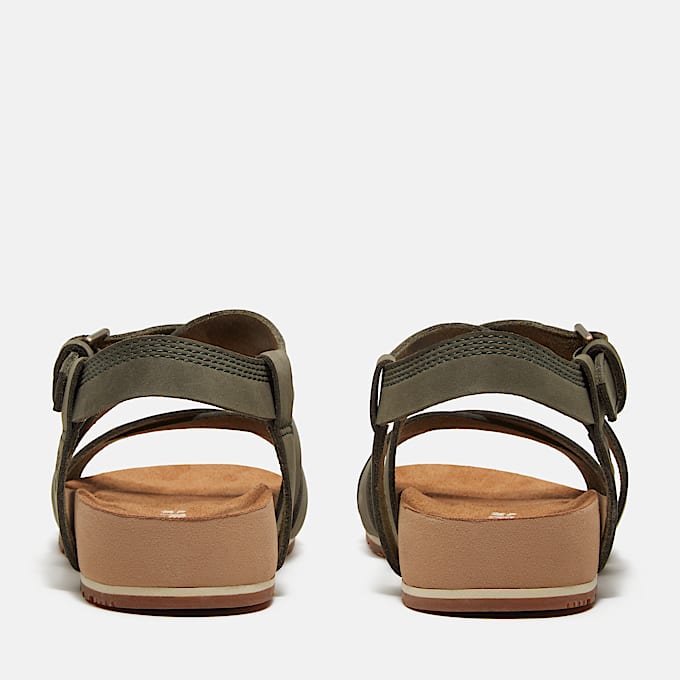 Malibu Waves Sandale mit Fersenriemen für Damen in Dunkelgrün