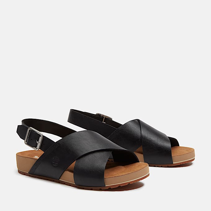 Malibu Waves Basic Backstrap Sandal for Women in Black