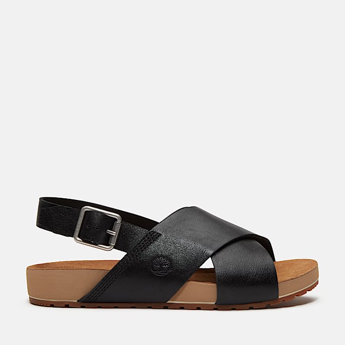 Malibu Waves BasicSandale mit Fersenriemen fr Damen in Schwarz TBL Schwarz HERO