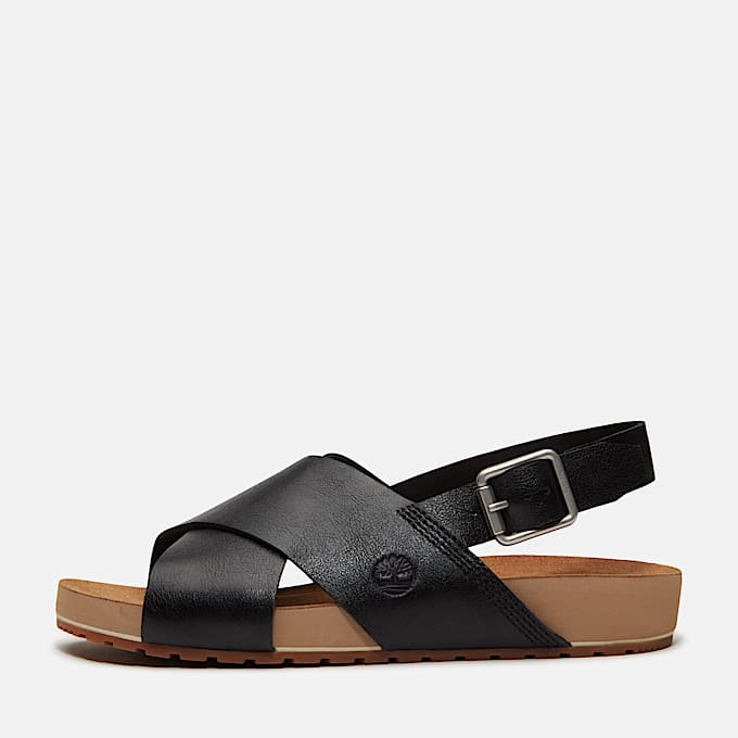 Malibu Waves Basic Backstrap Sandal for Women in Black