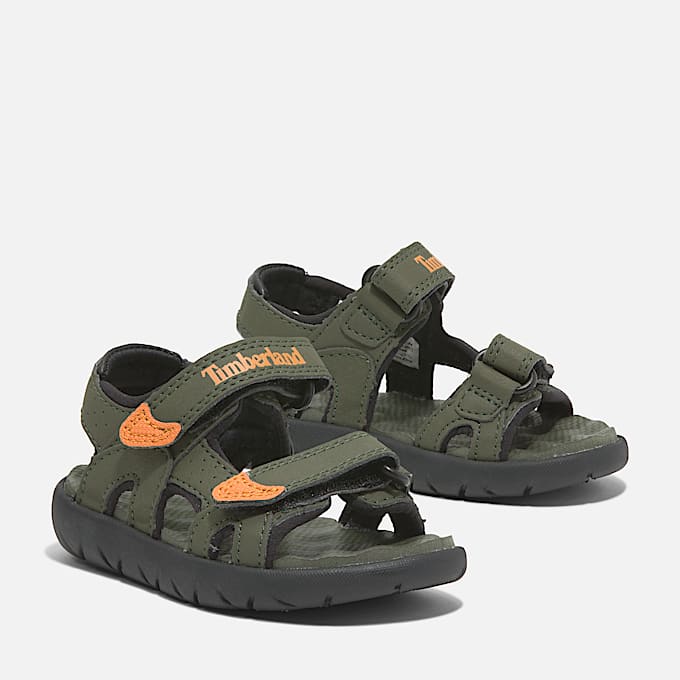 Perkins Row Backstrap Sandal for Toddler in Green TBL Green ALT4