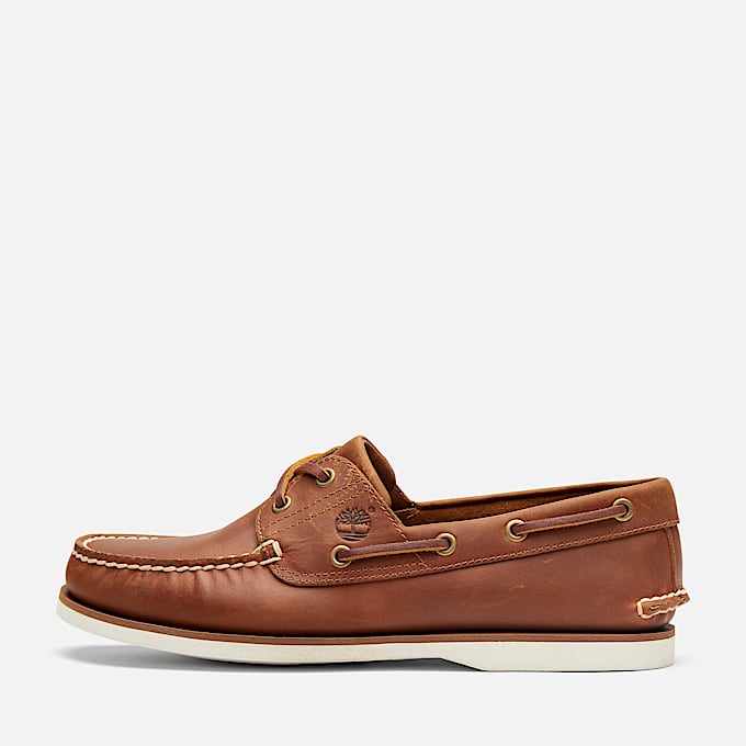Classic 2Eye Boat Shoe for Men in Brown TBL Brown ALT8