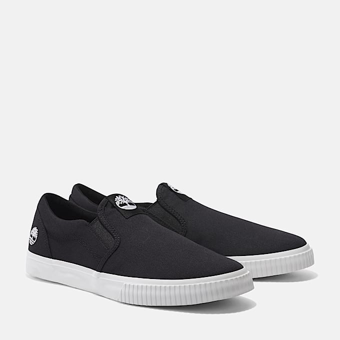 Zapatillas bajas sin cordones Mylo Bay para hombre en negro