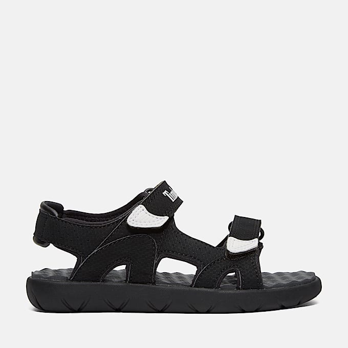Perkins Row Backstrap Sandal for Youth in Black TBL Black HERO