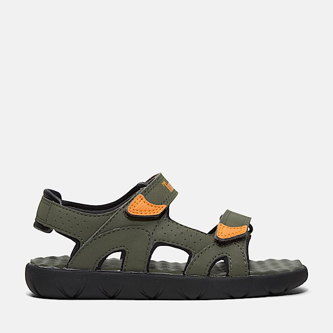 Perkins Row Backstrap Sandal for Junior in Green TBL Green HERO