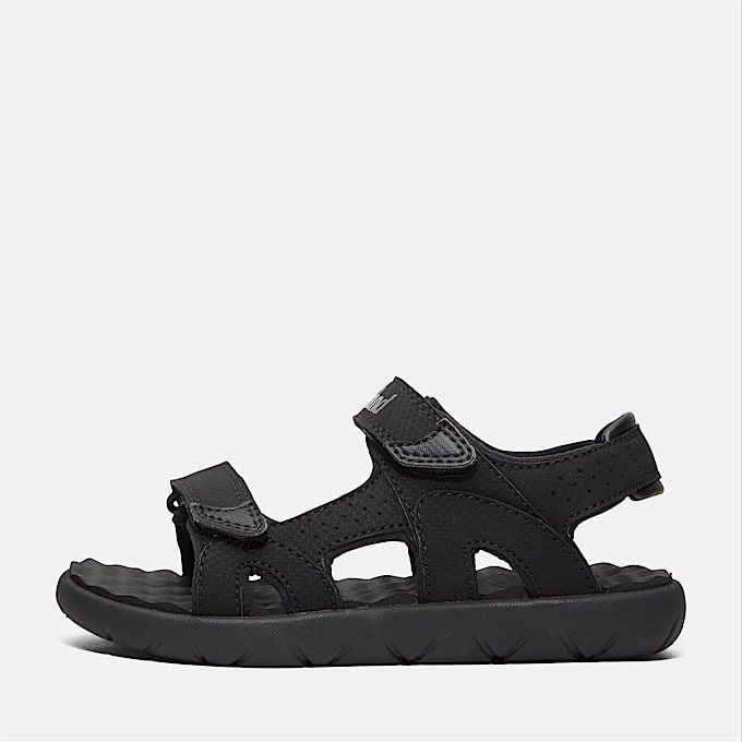 Perkins Row Sandaal met bandje aan de achterkant voor kids in zwart