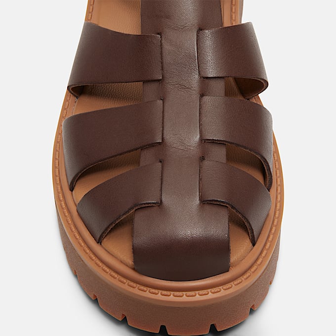 Stone Street Fisherman-Sandale mit Plateausohle für Damen in Dunkelbraun