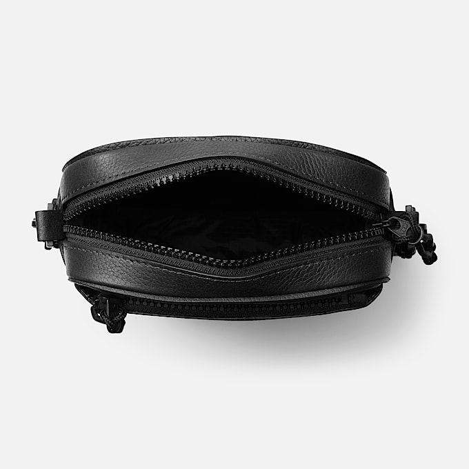 Mala a Tiracolo em Pele Tuckerman em preto