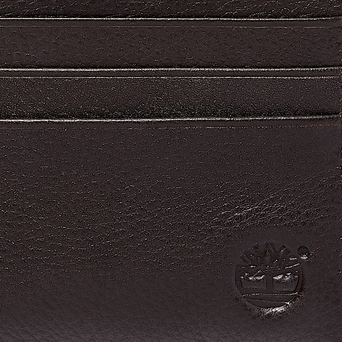Kennebunk Leather Credit Card Holder for Men in Dark Brown