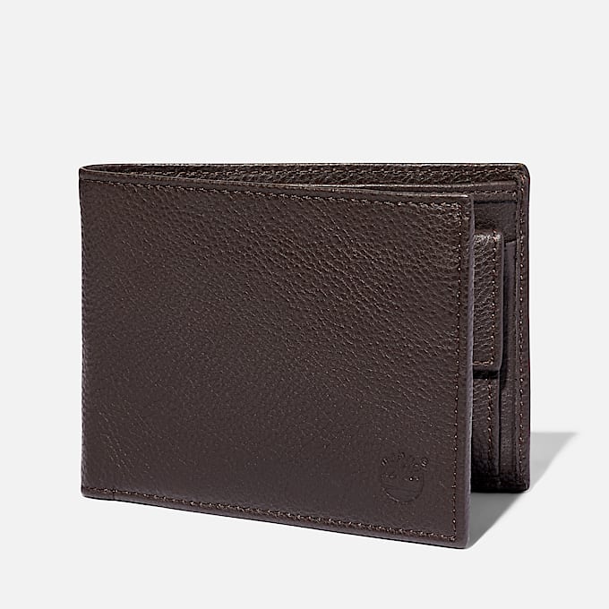 Kennebunk Large Wallet With Coin Pocket for Men in Dark Brown - 1