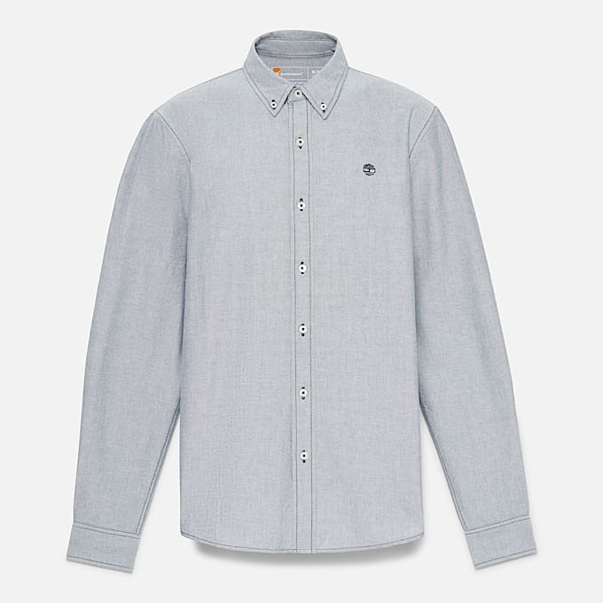 Camisa Oxford para hombre en azul oscuro