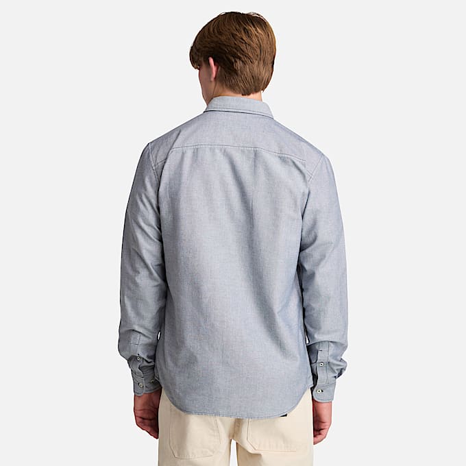 Camisa Oxford para hombre en azul oscuro