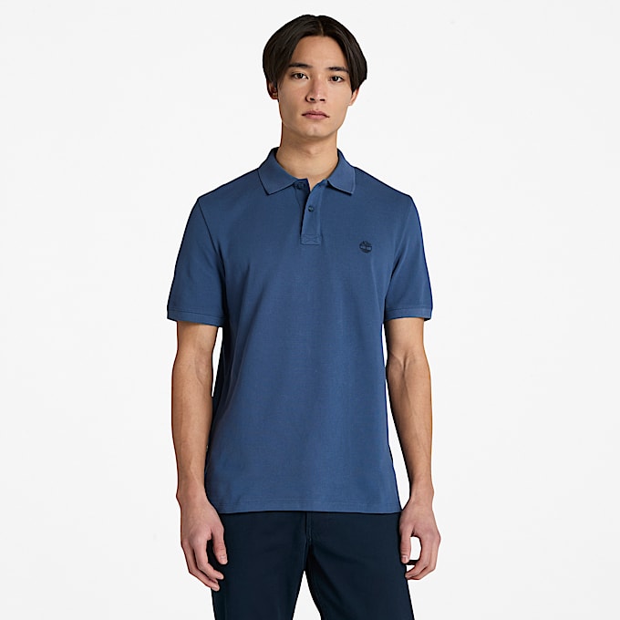 Oyster River KurzarmPolohemd fr Herren in Blau TBL Blau HERO