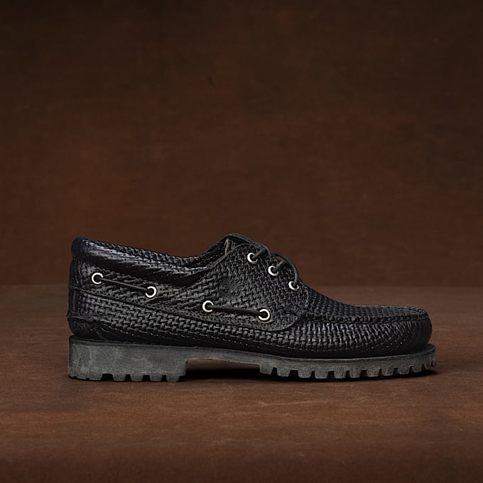 Timberland® Authentic 3-Eye Lug Handgenaaide Bootschoen voor heren in Zwart - 1