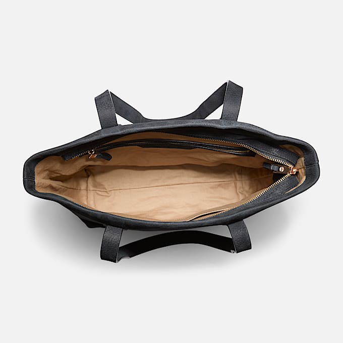 Soft Leather Tote Bag for Women in Black TBL Black ALT1