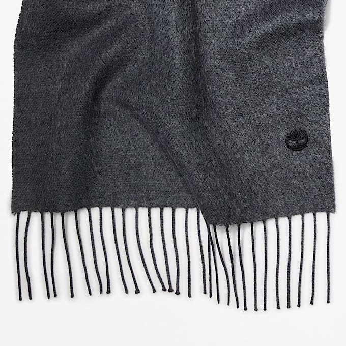 Solid Woven Scarf in Dark Grey TBL Grey ALT2