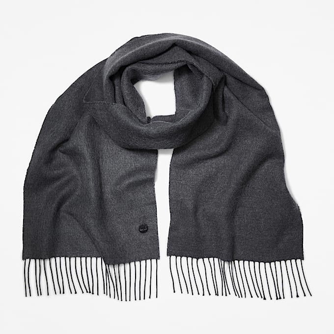 Solid Woven Scarf in Dark Grey TBL Grey HERO