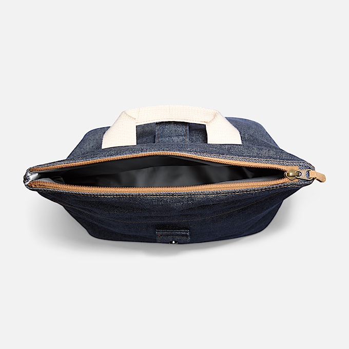 Denim Lunch Bag in Dark Blue