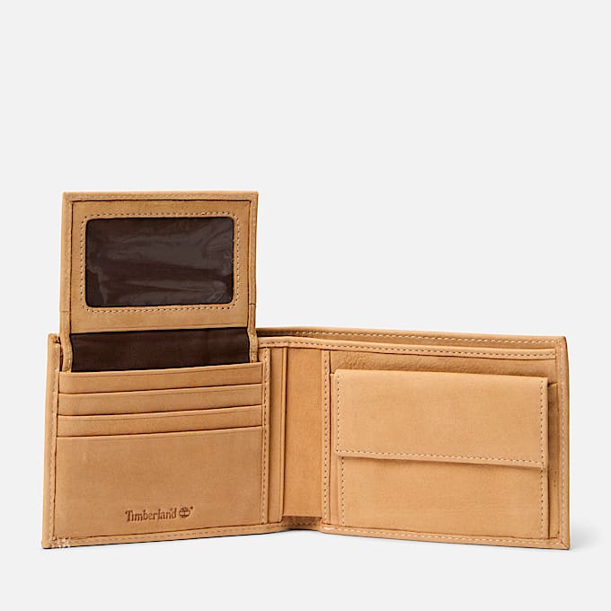 Carteira Trifold Grande com Porta-Moedas New Rain 2.0 em amarelo