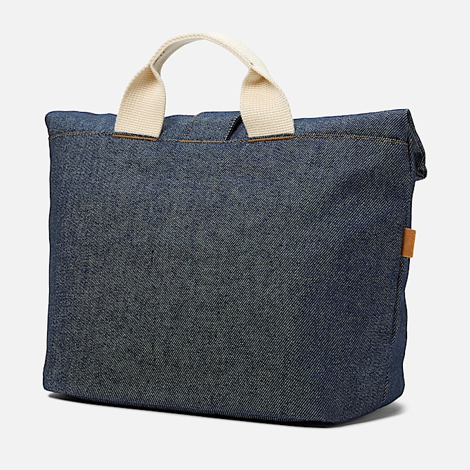 Denim Lunch Bag in Dark Blue
