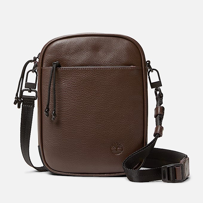 Tuckerman Crossbody van leer in donkerbruin TBL Brown HERO