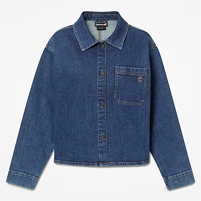 Hemdjacke aus Denim fr Damen in Blau TBL Blau HERO