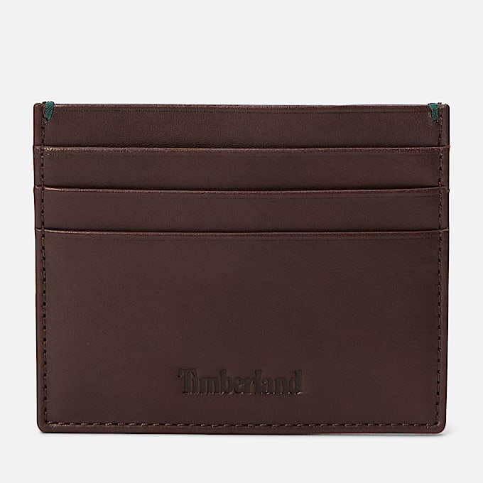 Riverton Leather Card Holder for Men in Dark Brown TBL Brown ALT1