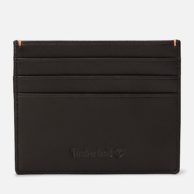 Riverton Leather Card Holder for Men in Black TBL Black HERO