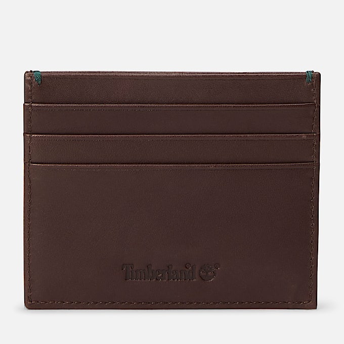 Riverton Leather Card Holder for Men in Dark Brown TBL Brown HERO