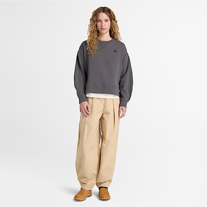 Sweat  col rond Lush pour femme en gris fonc TBL gris ALT2