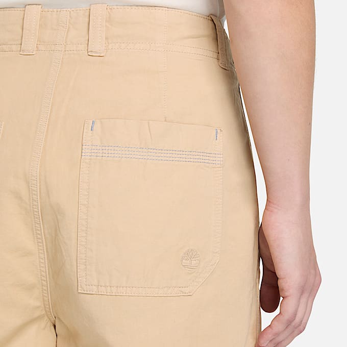 CottonLinen Bermuda Short for Women in Beige TBL Beige ALT3