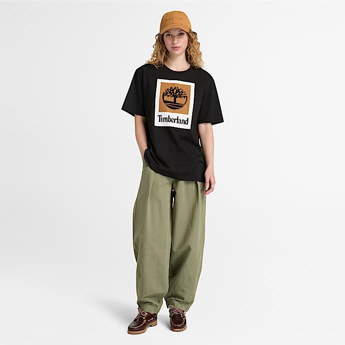 Oversized T-shirt voor dames in zwart