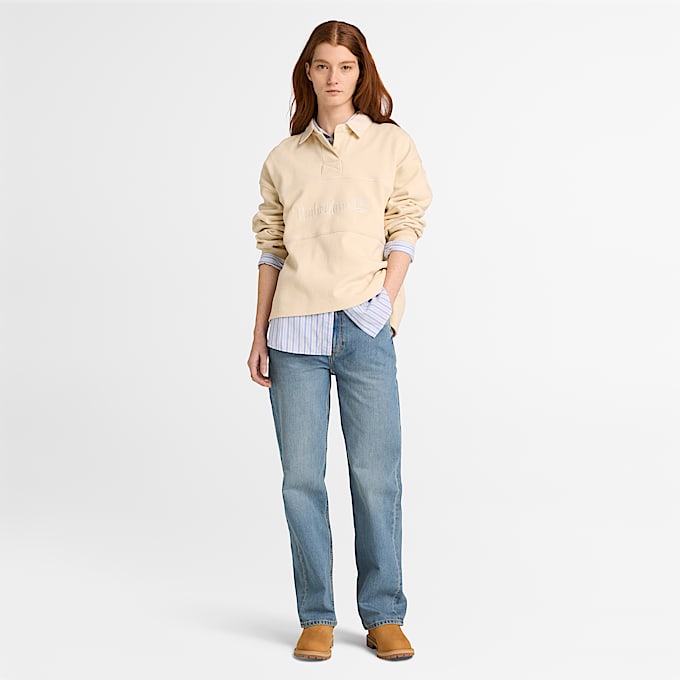 Straight Denim Trouser for Women in Light Blue TBL Blue ALT2