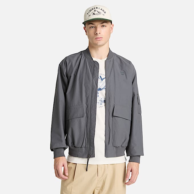 Bomber utilitaire dperlant et rsistant pour homme en gris fonc TBL gris ALT1