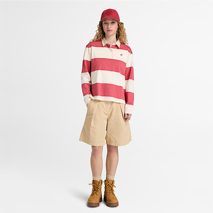 CottonLinen Bermuda Short for Women in Beige TBL Beige ALT2