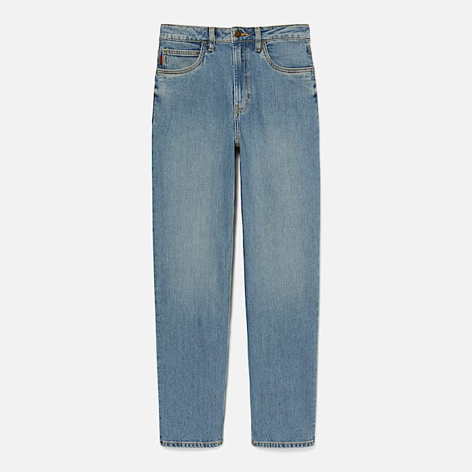 Pantalon droit en denim pour femme en bleu clair TBL bleu HERO