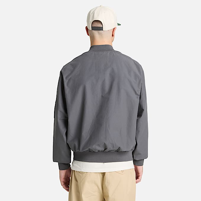 Durable Water Repellent Utility Bomber for Men in Black