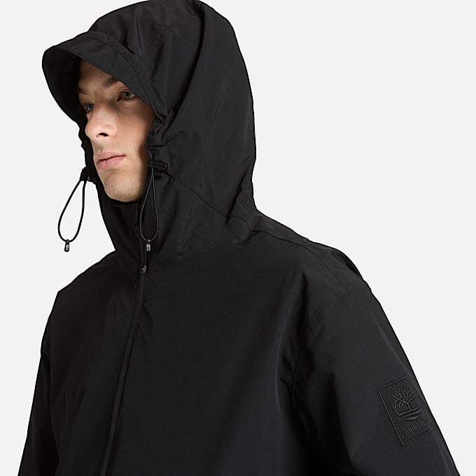 Winnick Waterproof Shell Jacket for Men in Black TBL Black ALT3