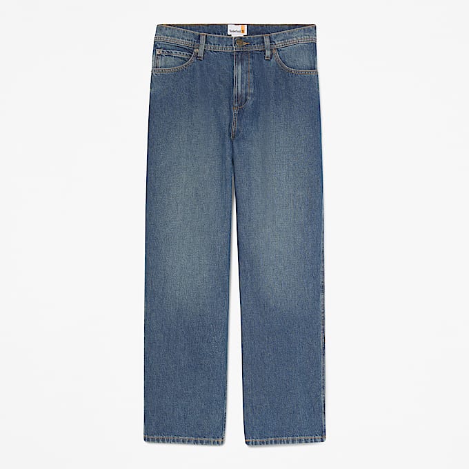 Sandown Embroidered Denim Trouser for Men in Blue TBL Blue HERO