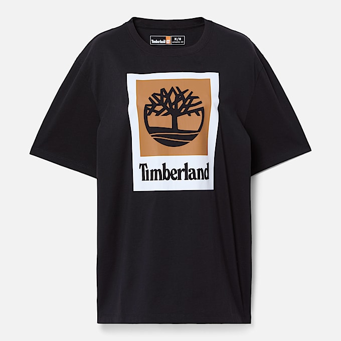 Oversized T-shirt voor dames in zwart - 1