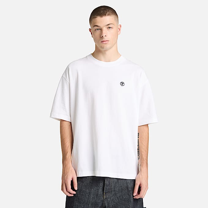 Dunstan River Kurzarm-T-Shirt für Herren in Weiß