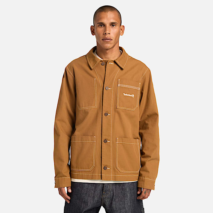 Chore Canvas Jacket in Dark Yellow TBL Yellow ALT3