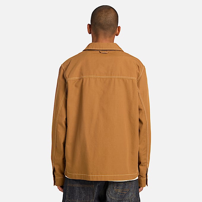 Chore Canvas Jacket in Dark Yellow TBL Yellow ALT2