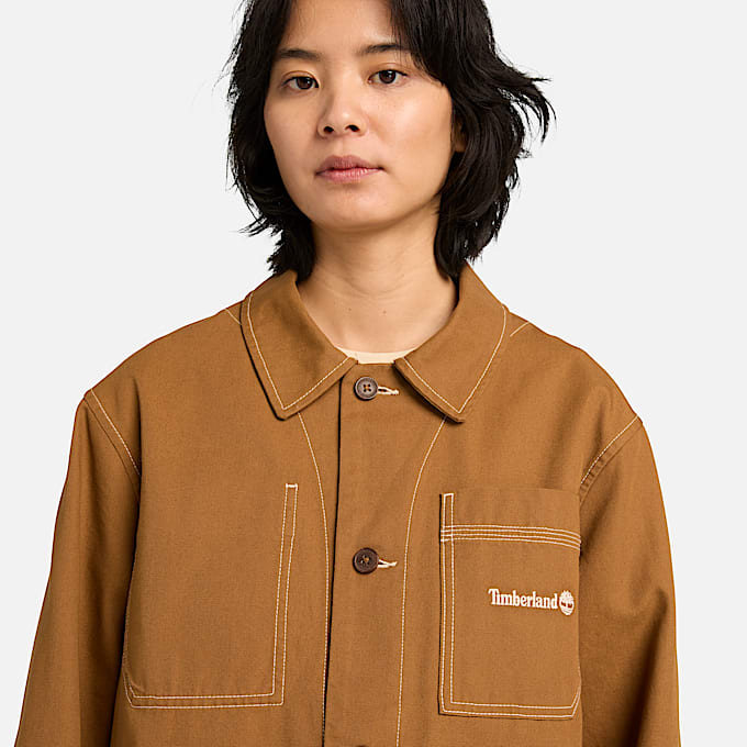 Chore Canvas Jacket in Dark Yellow