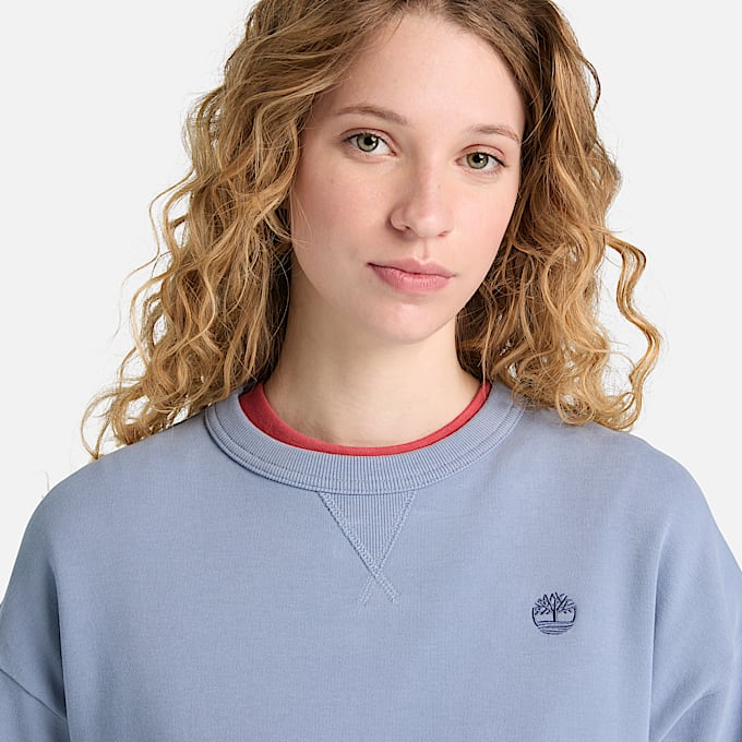 Lush Crewneck Sweatshirt for Women in Blue TBL Blue ALT3