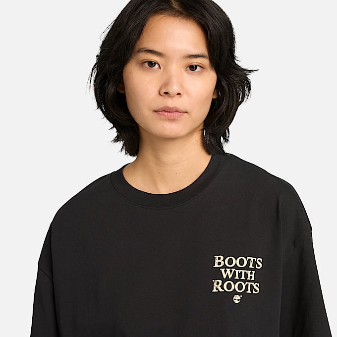 All Gender Timbs On My Feet TShirt in Schwarz TBL Schwarz ALT4