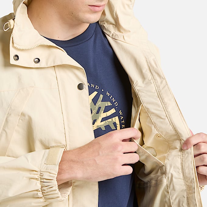 Chaqueta bómber de algodón con tratamiento hidrófugo duradero Stratham para hombre en beis