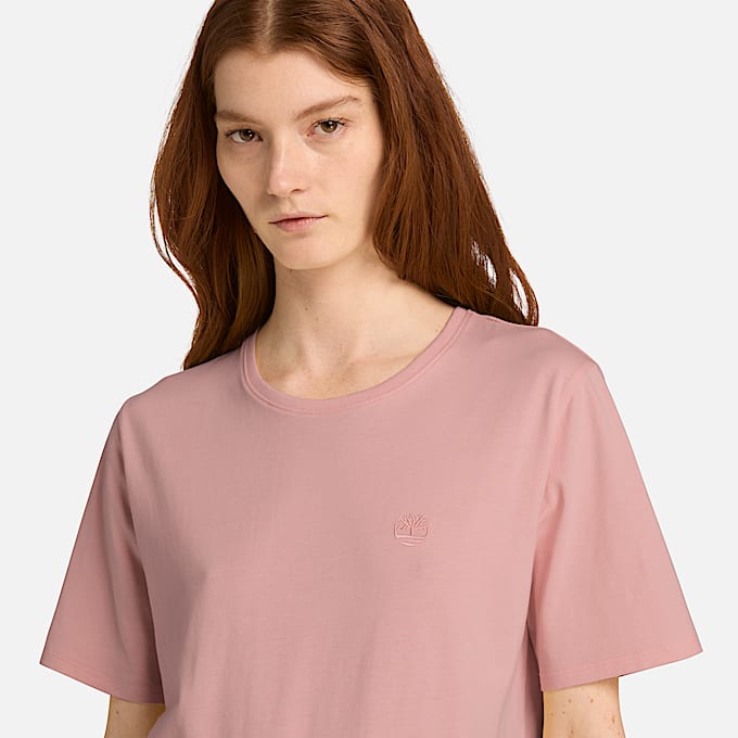 Dunstan ShortSleeve TShirt for Women in Pink TBL Pink ALT3