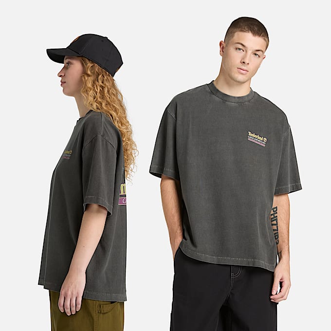 All Gender Fly Fishing Graphic TShirt in Black TBL Black ALT2