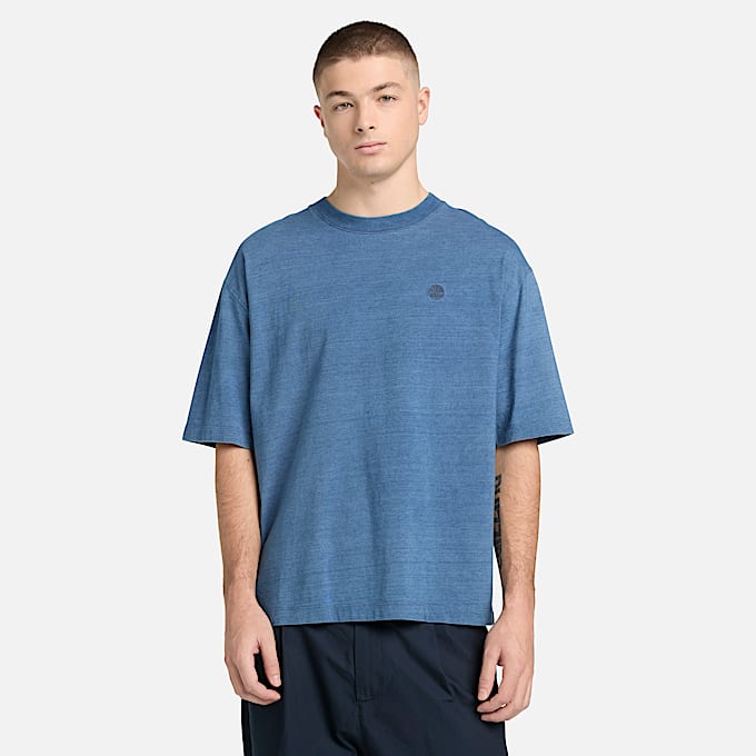 Indigo TShirt for Men in Light Blue TBL Blue ALT1